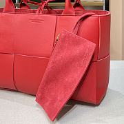 Bottega Veneta Calfskin SLIP Tote Handbag Deep Red – 44052 – 36x24x12cm - 2