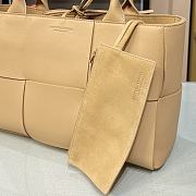 Bottega Veneta Calfskin SLIP Tote Handbag Beige – 44052 – 36x24x12cm - 2