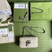Gucci GG Marmont Bag Full White – 443497 – 26x15x7cm - 5