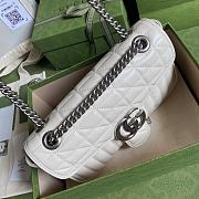 Gucci GG Marmont Bag Full White – 443497 – 26x15x7cm - 4