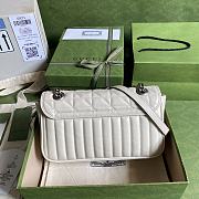 Gucci GG Marmont Bag Full White – 443497 – 26x15x7cm - 3