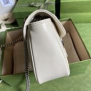 Gucci GG Marmont Bag Full White – 443497 – 26x15x7cm - 2