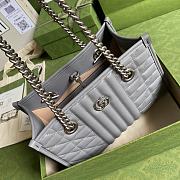 Gucci GG Marmont Shoulder Bag Full Grey – 681483 – 26.5x19x11cm - 6