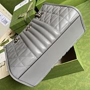 Gucci GG Marmont Shoulder Bag Full Grey – 681483 – 26.5x19x11cm - 5