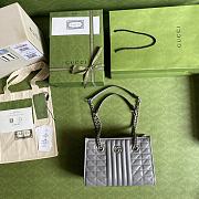 Gucci GG Marmont Shoulder Bag Full Grey – 681483 – 26.5x19x11cm - 3