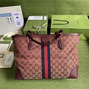 Gucci Ophidia Tote Burgundy Canvas – 631685 – 38x28x14 cm - 3