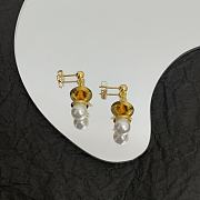 Bottega Veneta Stud Earrings With Pearl Gold  - 5