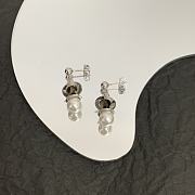 Bottega Veneta Stud Earrings With Pearl Silver  - 6