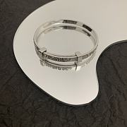 Balenciaga Force Striped Bracelet In Gold/Silver  - 2