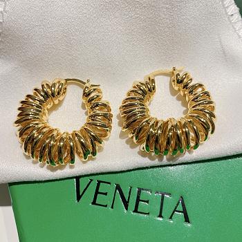 Balenciaga Curl Yellow Gold Earrings