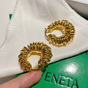 Balenciaga Curl Yellow Gold Earrings - 6