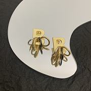 Balenciaga BB Circle Gold Earrings - 1