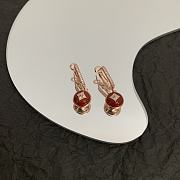 Louis Vuitton B Blossom Earrings, Yellow Gold, White Gold, Cornelian And Diamonds - Q96899 - 1