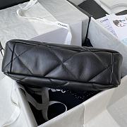 Chanel Flap Bag Goatskin Quilted Black – 30x26cm  - 3