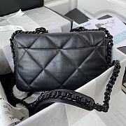 Chanel Flap Bag Goatskin Quilted Black – 30x26cm  - 4