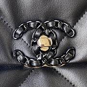Chanel Flap Bag Goatskin Quilted Black – 30x26cm  - 5