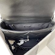 Chanel Flap Bag Goatskin Quilted Black – 30x26cm  - 6
