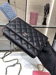 Chanel WOC 21K Caviar Leather Black  –19cm - 4