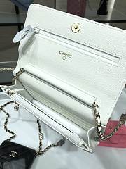 Chanel WOC 21K Caviar Leather White  –19cm - 3