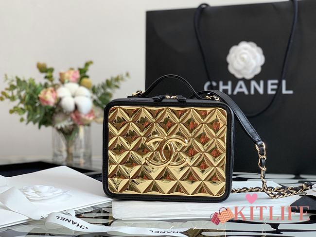 Chanel 21K Vanity Case leather handle – 99105 – 14.5x18.5x7.5 cm - 1