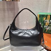 Prada Hobo All-leather Calfskin Shoulderbag/Handbag Black – 1BC132 – 26x21x9.5 cm - 3