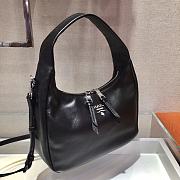 Prada Hobo All-leather Calfskin Shoulderbag/Handbag Black – 1BC132 – 26x21x9.5 cm - 5