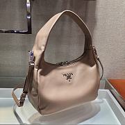 Prada Hobo All-leather Calfskin Shoulderbag/Handbag Apricot – 1BC132 – 26x21x9.5 cm - 5