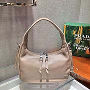 Prada Hobo All-leather Calfskin Shoulderbag/Handbag Apricot – 1BC132 – 26x21x9.5 cm - 4