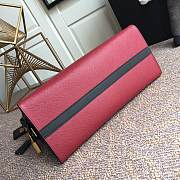 Prada Calf Leather Black/Red Handbag – lBA046 –30x22 cm - 4