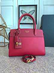 Prada Calf Leather Burgundy/Red Handbag – lBA046 –30x22 cm - 1