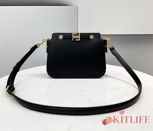 Fendi Touch Leather Bag Black - 8BT349 – 26.5x19x10cm - 1