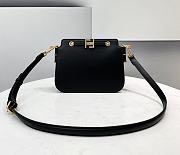Fendi Touch Leather Bag Black - 8BT349 – 26.5x19x10cm - 1