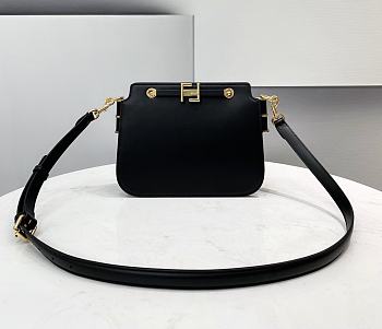 Fendi Touch Leather Bag Black - 8BT349 – 26.5x19x10cm