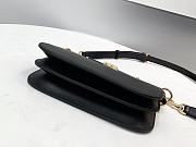 Fendi Touch Leather Bag Black - 8BT349 – 26.5x19x10cm - 6