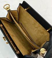 Fendi Touch Leather Bag Black - 8BT349 – 26.5x19x10cm - 2