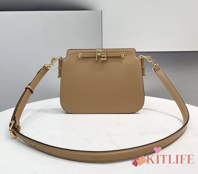 Fendi Touch Leather Bag Beige - 8BT349 – 26.5x19x10cm - 1