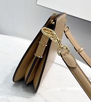 Fendi Touch Leather Bag Beige - 8BT349 – 26.5x19x10cm - 2