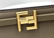 Fendi Touch Leather Bag Grey - 8BT349 – 26.5x19x10cm - 2