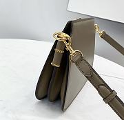 Fendi Touch Leather Bag Grey - 8BT349 – 26.5x19x10cm - 4