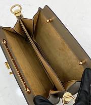 Fendi Touch Leather Bag Grey - 8BT349 – 26.5x19x10cm - 5