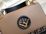 Fendi Kan I F Logo Brown - 8BT284 – 25.5x10x19cm - 2