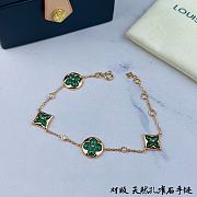 Louis Vuitton Color Blossom Bb Multi-Motif Bracelet, Pink Gold, Malachite And Diamonds - Q95698 - 6