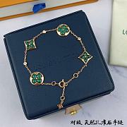 Louis Vuitton Color Blossom Bb Multi-Motif Bracelet, Pink Gold, Malachite And Diamonds - Q95698 - 3
