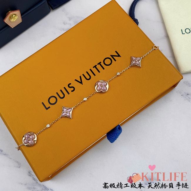 Louis Vuitton Blossom Multi Motifs Bracelet Pink Gold Diamond