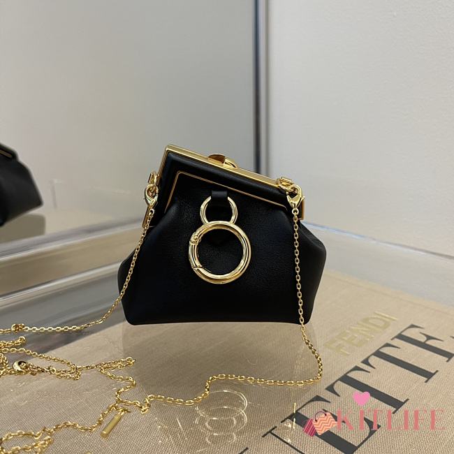 Fendi Nano First Charm Mini Black - 56831- 11.5x5.5x10 cm  - 1