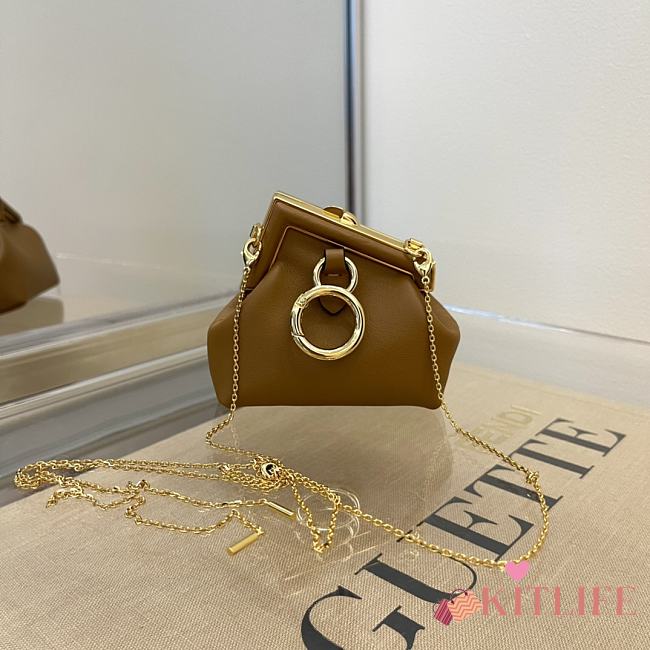 Fendi Nano First Charm Mini Brown - 56831- 11.5x5.5x10 cm  - 1