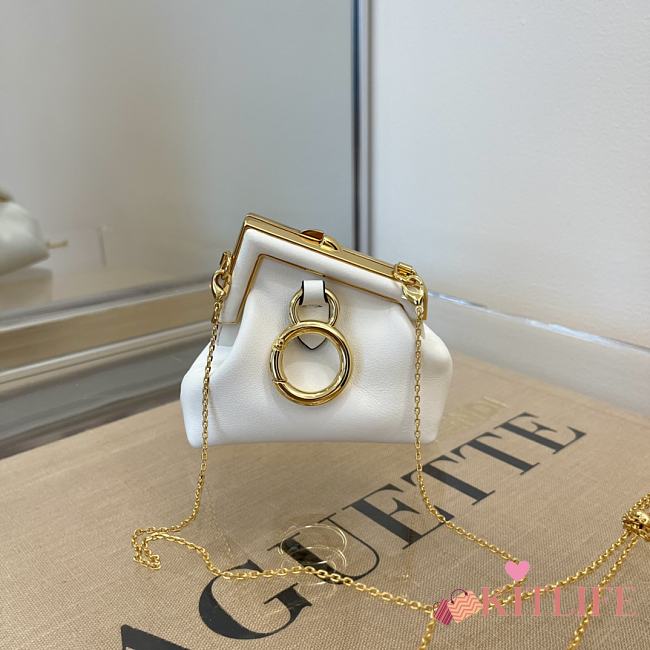 Fendi Nano First Charm Mini White - 56831- 11.5x5.5x10 cm  - 1