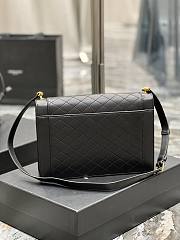 Ysl Envelope Gaby Satchel In Lambskin And Lamé Leather Black– 668893 - 26×18×5cm - 3