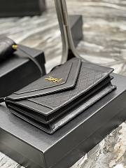 Ysl Envelope Gaby Satchel In Lambskin And Lamé Leather Black– 668893 - 26×18×5cm - 5