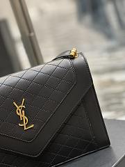 Ysl Envelope Gaby Satchel In Lambskin And Lamé Leather Black– 668893 - 26×18×5cm - 6